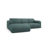 Molino 4-Sitzer Ecksofa Links, mit Bezug aus Chenille (Reb13) in Sea Green, 250x170 cm – Bild 3