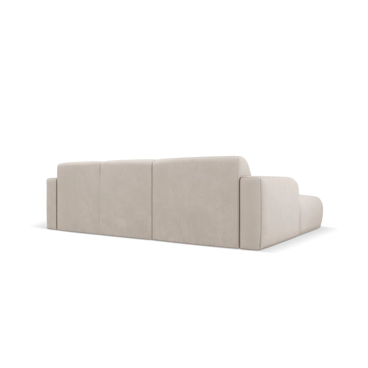 Molino 4-Sitzer Ecksofa Links, mit Bezug aus Chenille (Reb25) in Beige, 250x170 cm – Bild 4