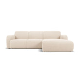 Molino 4-Sitzer Ecksofa Rechts, mit Bezug aus Boucle (Bal2074) in Beige, 250x170 cm – Bild 1