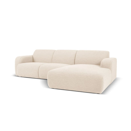 Molino 4-Sitzer Ecksofa Rechts, mit Bezug aus Boucle (Bal2074) in Beige, 250x170 cm – Bild 3