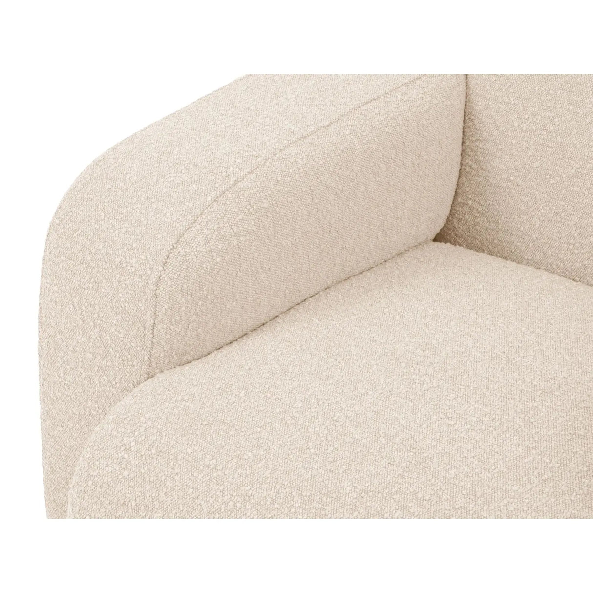 Molino 4-Sitzer Ecksofa Rechts, mit Bezug aus Boucle (Bal2074) in Beige, 250x170 cm – Bild 7