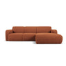 Molino 4-Sitzer Ecksofa Rechts, mit Bezug aus Boucle (Bal2078) in Braun, 250x170 cm – Bild 1