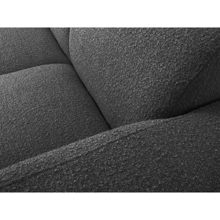Molino 4-Sitzer Ecksofa Rechts, mit Bezug aus Boucle (Bal2083) in Dunkelgrau, 250x170 cm – Bild 5