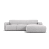 Molino 4-Sitzer Ecksofa Rechts, mit Bezug aus Boucle (Bal2085) in Hellgrau, 250x170 cm – Bild 1