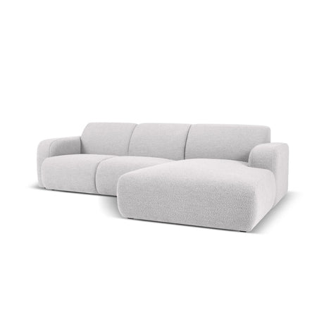 Molino 4-Sitzer Ecksofa Rechts, mit Bezug aus Boucle (Bal2085) in Hellgrau, 250x170 cm – Bild 3