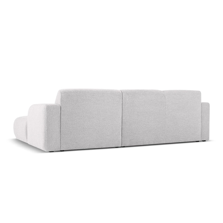 Molino 4-Sitzer Ecksofa Rechts, mit Bezug aus Boucle (Bal2085) in Hellgrau, 250x170 cm – Bild 4