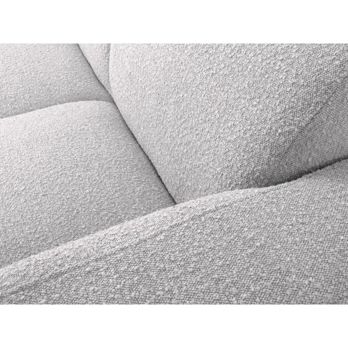 Molino 4-Sitzer Ecksofa Rechts, mit Bezug aus Boucle (Bal2085) in Hellgrau, 250x170 cm – Bild 5