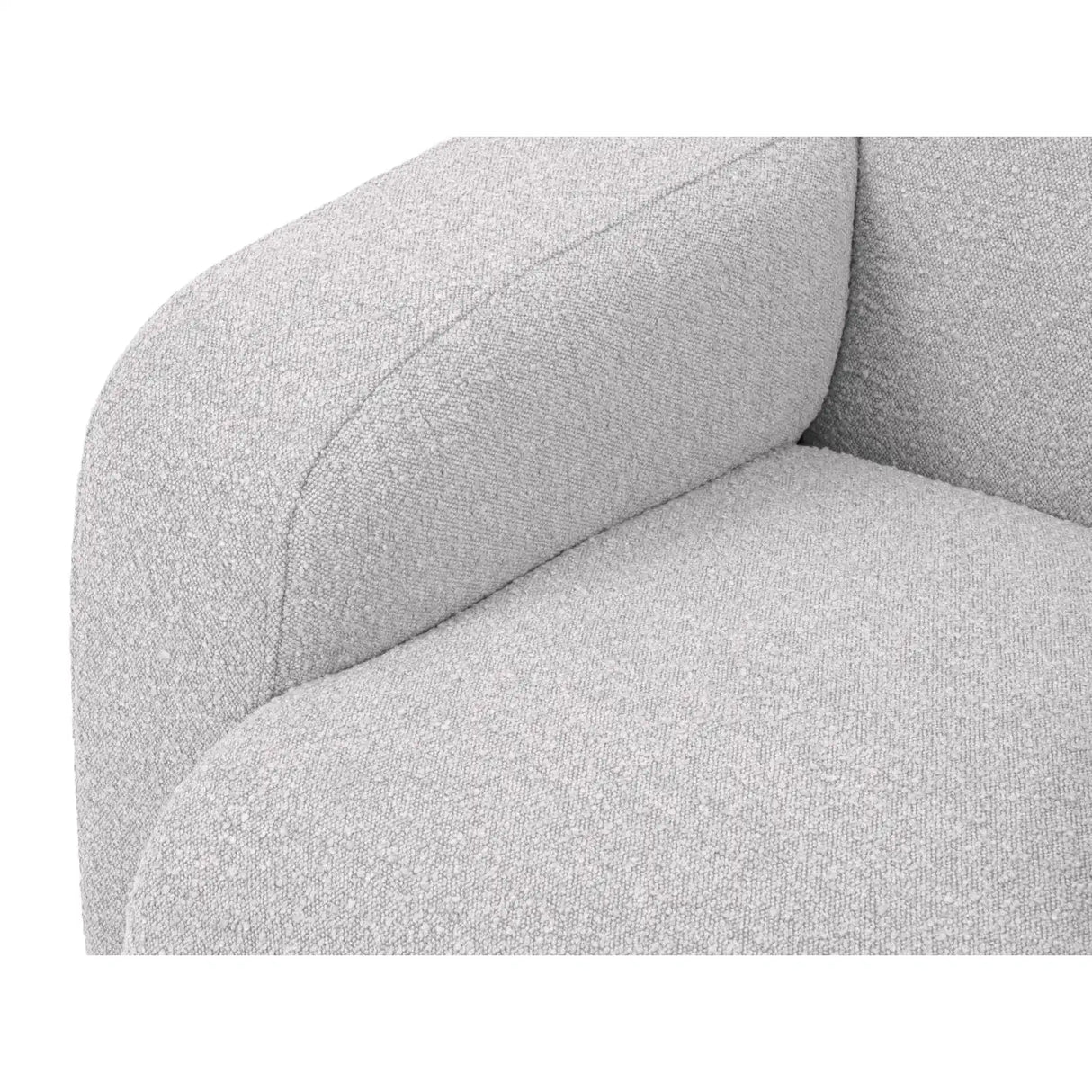 Molino 4-Sitzer Ecksofa Rechts, mit Bezug aus Boucle (Bal2085) in Hellgrau, 250x170 cm – Bild 7