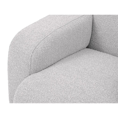 Molino 4-Sitzer Ecksofa Rechts, mit Bezug aus Boucle (Bal2085) in Hellgrau, 250x170 cm – Bild 7