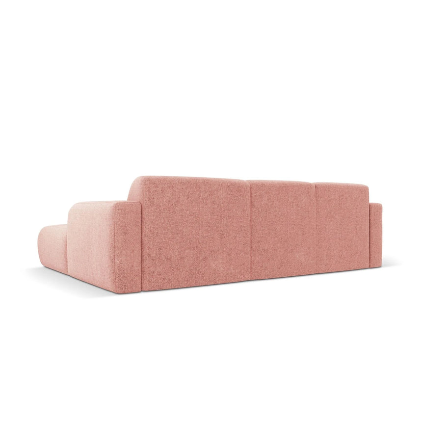 Molino 4-Sitzer Ecksofa Rechts, mit Bezug aus Chenille (Hag52) in Rosa, 250x170 cm – Bild 5