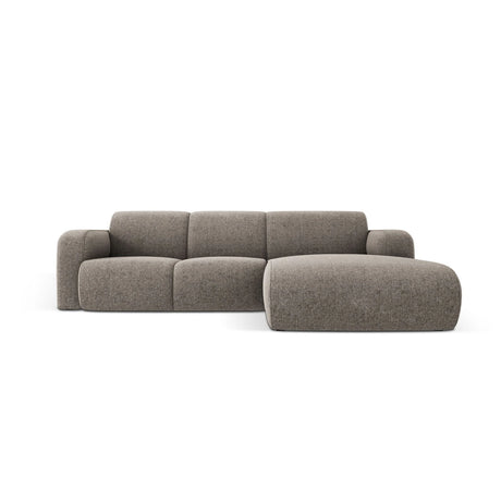 Molino 4-Sitzer Ecksofa Rechts, mit Bezug aus Chenille (Haga16) in Grau, 250x170 cm – Bild 1