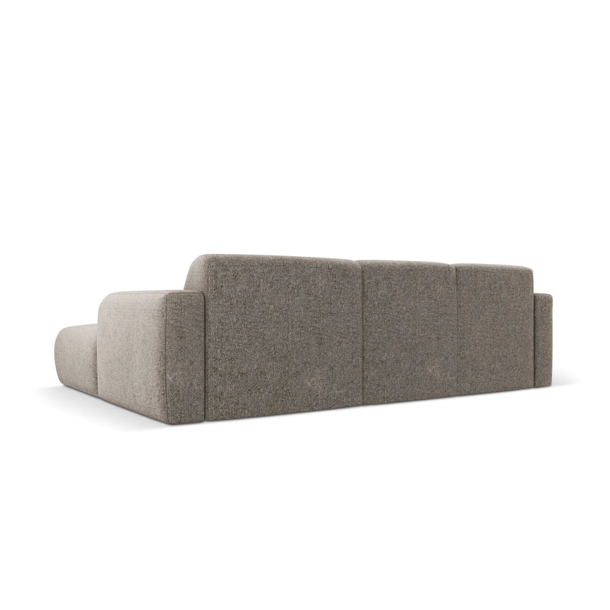 Molino 4-Sitzer Ecksofa Rechts, mit Bezug aus Chenille (Haga16) in Grau, 250x170 cm – Bild 5