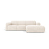Molino 4-Sitzer Ecksofa Rechts, mit Bezug aus Chenille (Haga23) in Leichtes Beige, 250x170 cm – Bild 1