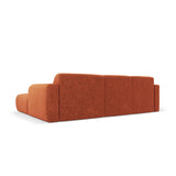 Molino 4-Sitzer Ecksofa Rechts, mit Bezug aus Chenille (Haga44) in Terrakotta, 250x170 cm – Bild 5