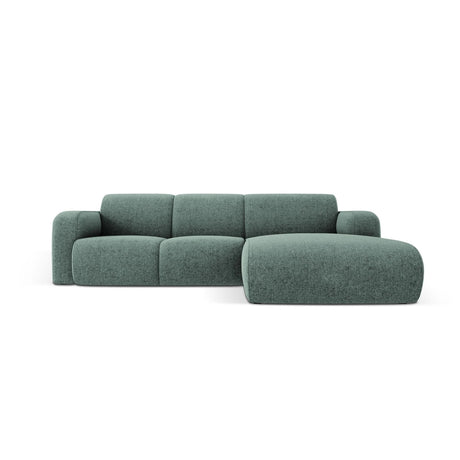 Molino 4-Sitzer Ecksofa Rechts, mit Bezug aus Chenille (Haga78) in Petrol, 250x170 cm – Bild 1
