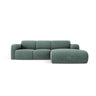 Molino 4-Sitzer Ecksofa Rechts, mit Bezug aus Chenille (Haga78) in Petrol, 250x170 cm – Bild 1