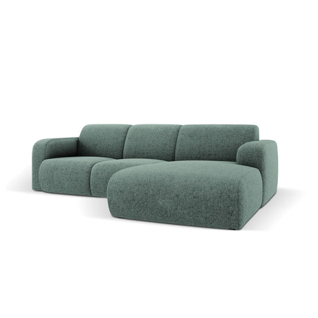 Molino 4-Sitzer Ecksofa Rechts, mit Bezug aus Chenille (Haga78) in Petrol, 250x170 cm – Bild 4