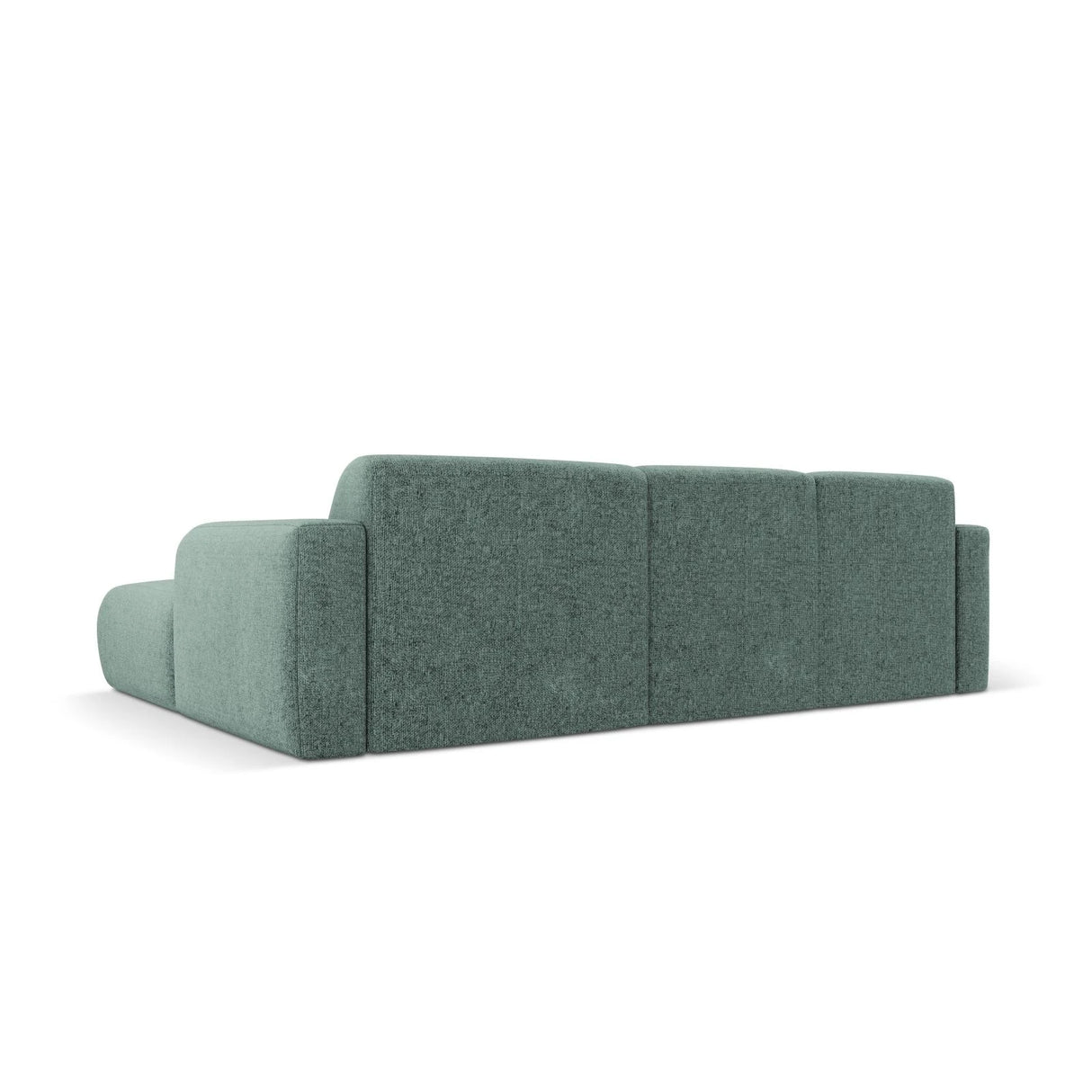 Molino 4-Sitzer Ecksofa Rechts, mit Bezug aus Chenille (Haga78) in Petrol, 250x170 cm – Bild 5