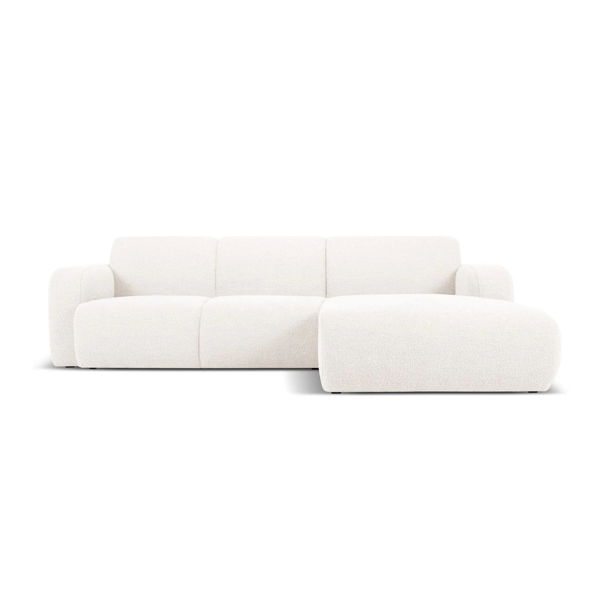 Molino 4-Sitzer Ecksofa Rechts, mit Bezug aus Chenille oder Boucle, 250x170 cm – Bild 1
