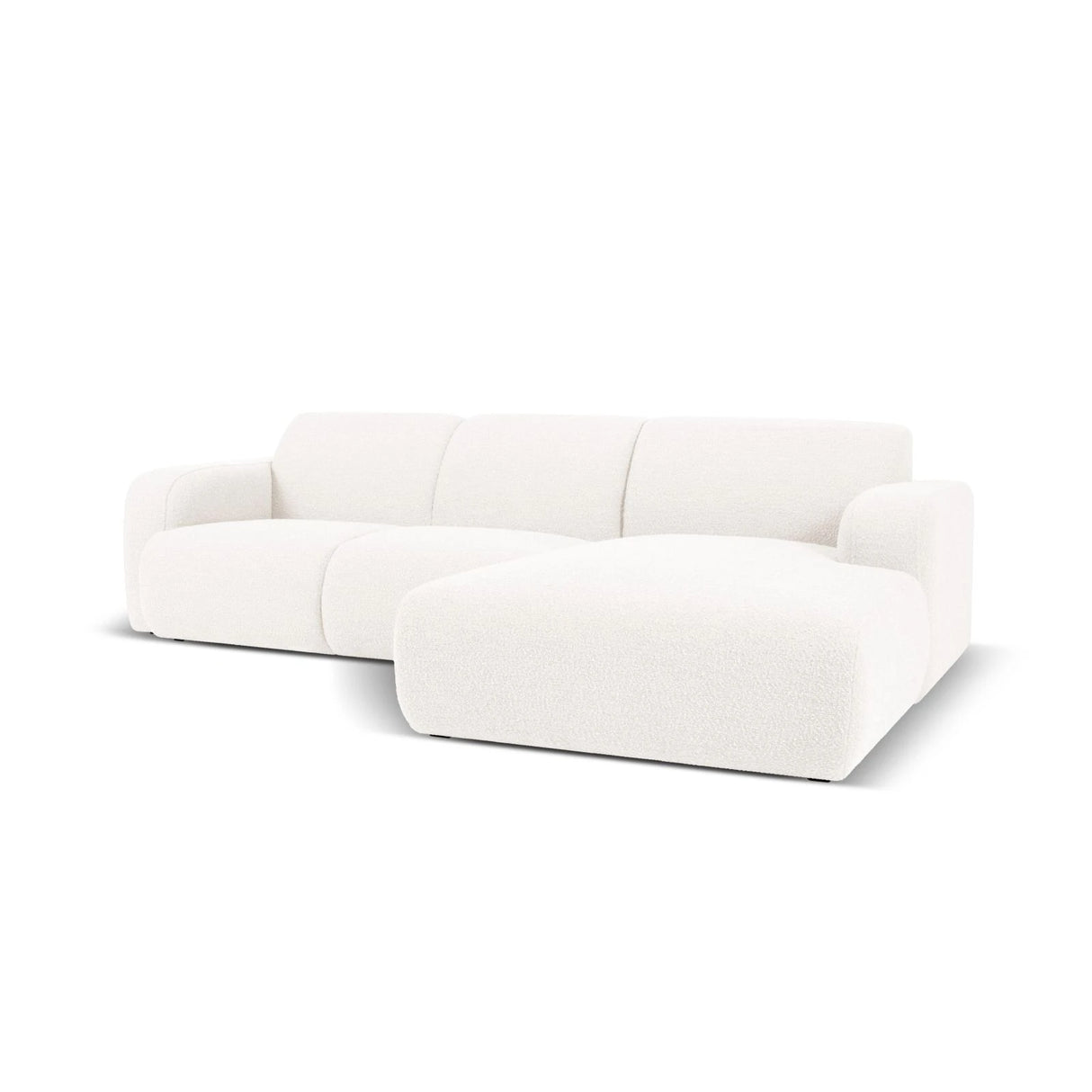 Molino 4-Sitzer Ecksofa Rechts, mit Bezug aus Chenille oder Boucle, 250x170 cm – Bild 3