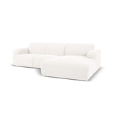 Molino 4-Sitzer Ecksofa Rechts, mit Bezug aus Chenille oder Boucle, 250x170 cm – Bild 3