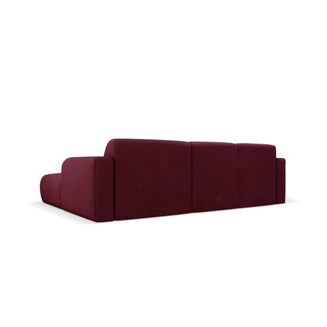 Molino 4-Sitzer Ecksofa Rechts, mit Bezug aus Chenille (Reb10) in Bordeaux, 250x170 cm – Bild 4