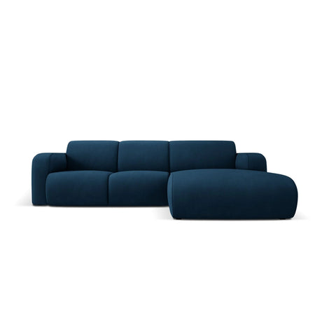 Molino 4-Sitzer Ecksofa Rechts, mit Bezug aus Chenille (Reb12) in Königsblau, 250x170 cm – Bild 1