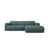 Molino 4-Sitzer Ecksofa Rechts, mit Bezug aus Chenille (Reb13) in Sea Green, 250x170 cm – Bild 1