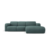 Molino 4-Sitzer Ecksofa Rechts, mit Bezug aus Chenille (Reb13) in Sea Green, 250x170 cm – Bild 1
