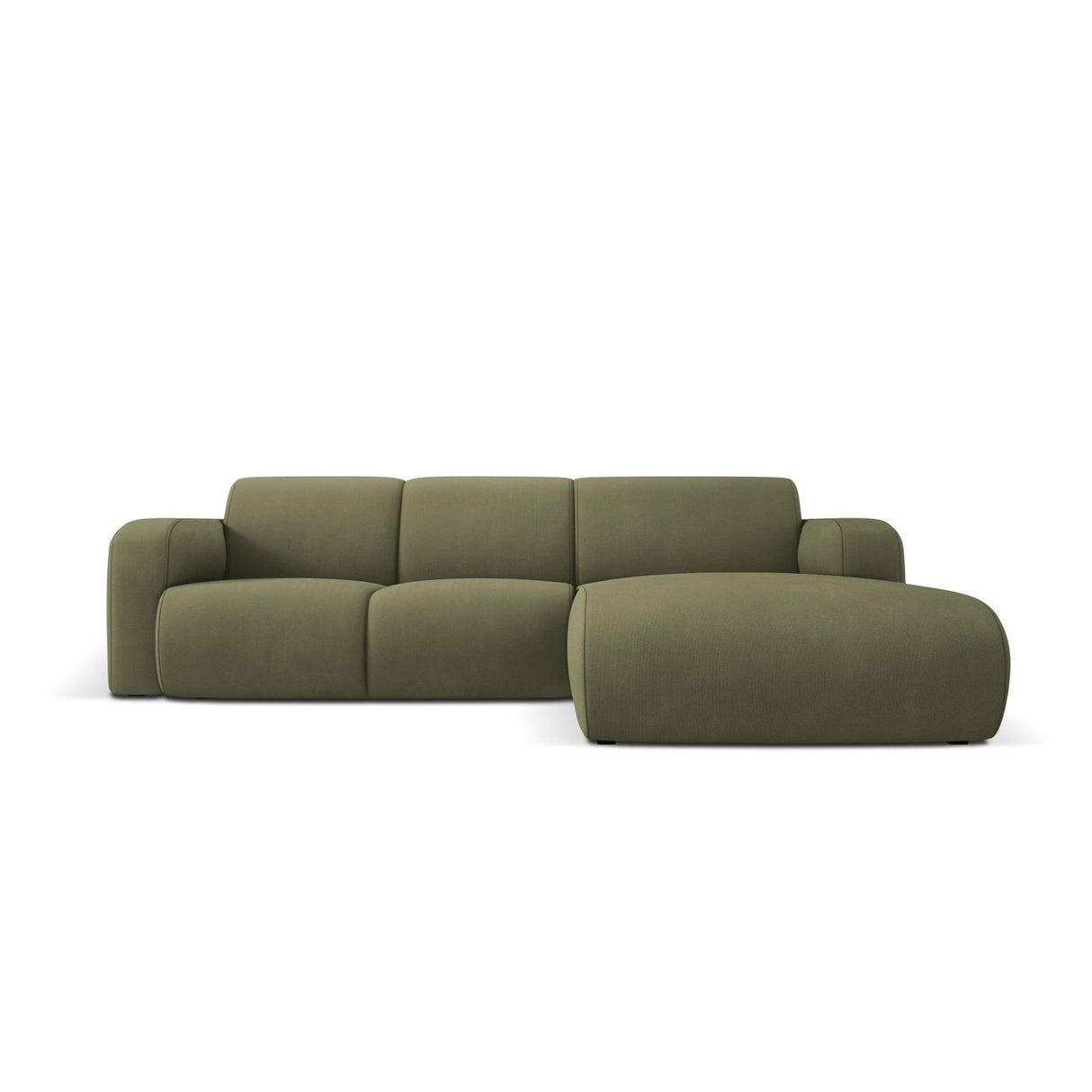 Molino 4-Sitzer Ecksofa Rechts, mit Bezug aus Chenille (Reb18) in Light Green, 250x170 cm – Bild 1
