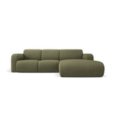 Molino 4-Sitzer Ecksofa Rechts, mit Bezug aus Chenille (Reb18) in Light Green, 250x170 cm – Bild 1