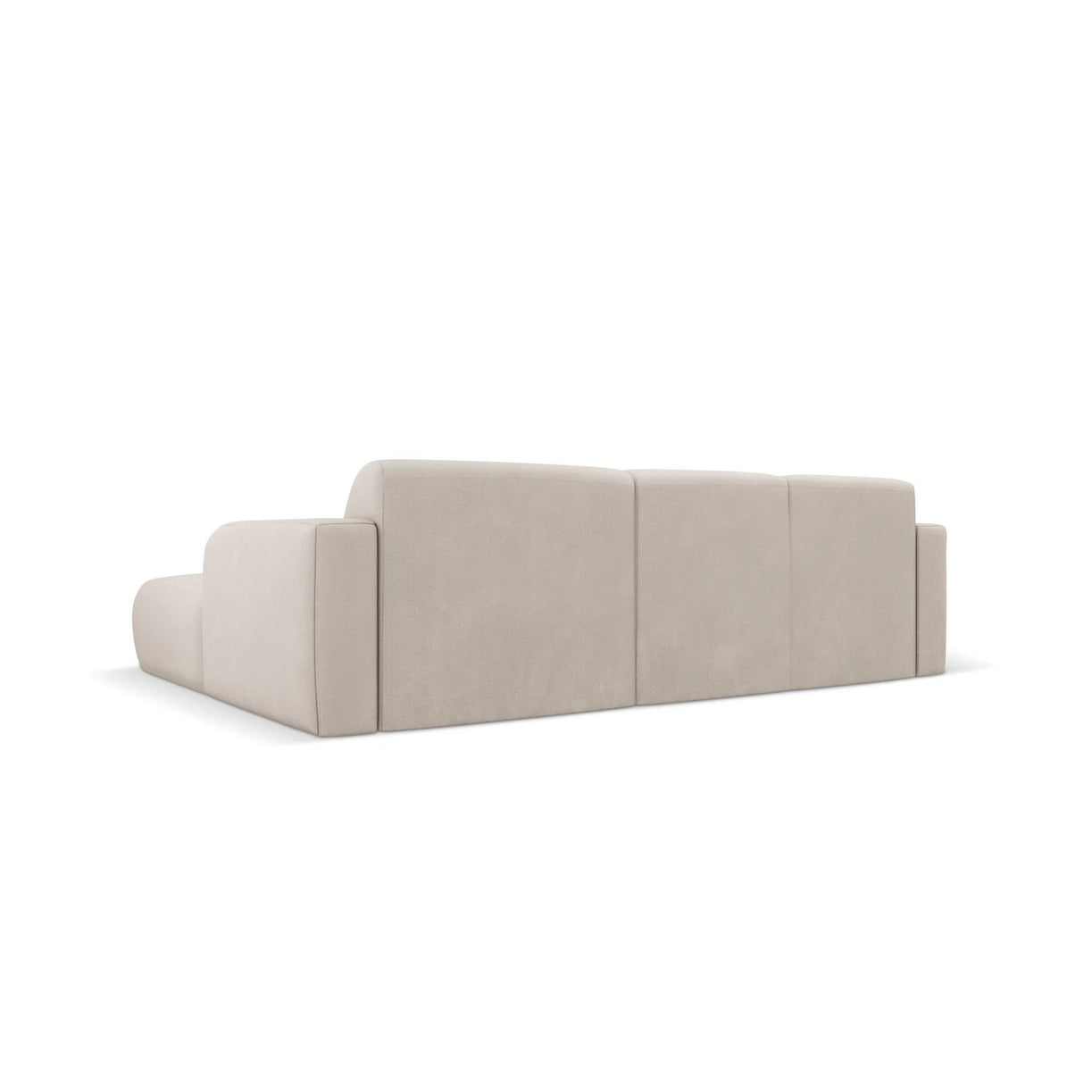 Molino 4-Sitzer Ecksofa Rechts, mit Bezug aus Chenille (Reb25) in Beige, 250x170 cm – Bild 4