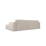 Molino 4-Sitzer Ecksofa Rechts, mit Bezug aus Chenille (Reb25) in Beige, 250x170 cm – Bild 4