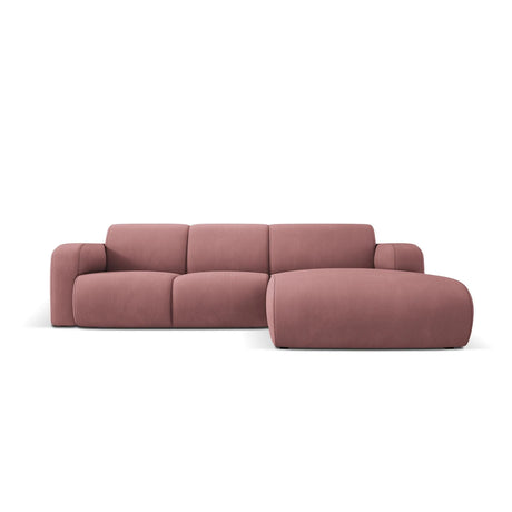 Molino 4-Sitzer Ecksofa Rechts, mit Bezug aus Chenille (Reb7) in Rosa, 250x170 cm – Bild 1