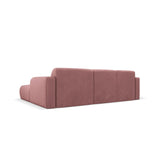 Molino 4-Sitzer Ecksofa Rechts, mit Bezug aus Chenille (Reb7) in Rosa, 250x170 cm – Bild 5