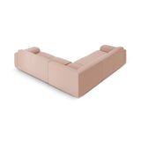 Molino 5-Sitzer Ecksofa symmetrisch, mit Bezug aus Boucle (Bal2072) in Powder Pink, 252x252 cm – Bild 4