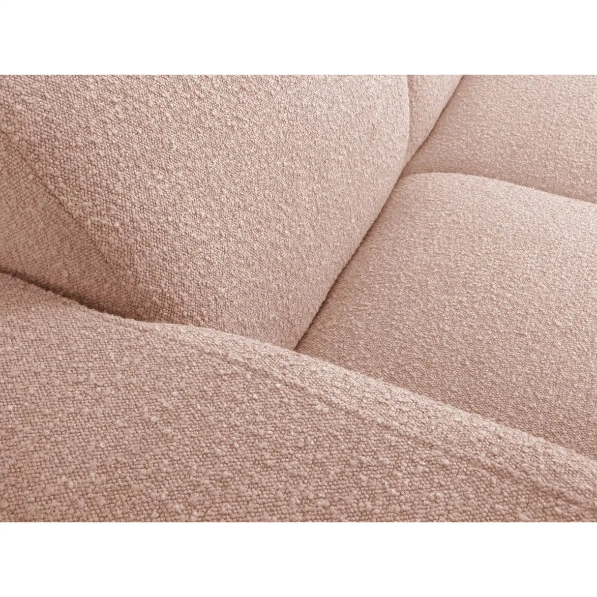 Molino 5-Sitzer Ecksofa symmetrisch, mit Bezug aus Boucle (Bal2072) in Powder Pink, 252x252 cm – Bild 5
