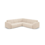 Molino 5-Sitzer Ecksofa symmetrisch, mit Bezug aus Boucle (Bal2074) in Beige, 252x252 cm – Bild 1
