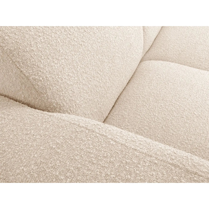 Molino 5-Sitzer Ecksofa symmetrisch, mit Bezug aus Boucle (Bal2074) in Beige, 252x252 cm – Bild 5