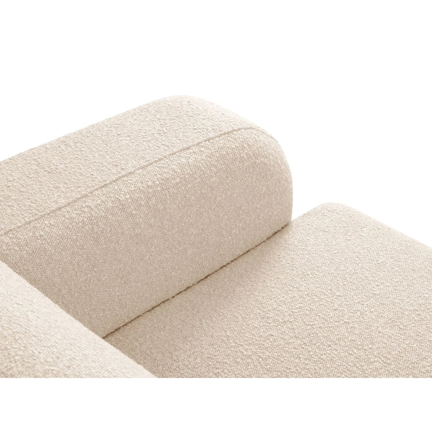 Molino 5-Sitzer Ecksofa symmetrisch, mit Bezug aus Boucle (Bal2074) in Beige, 252x252 cm – Bild 6