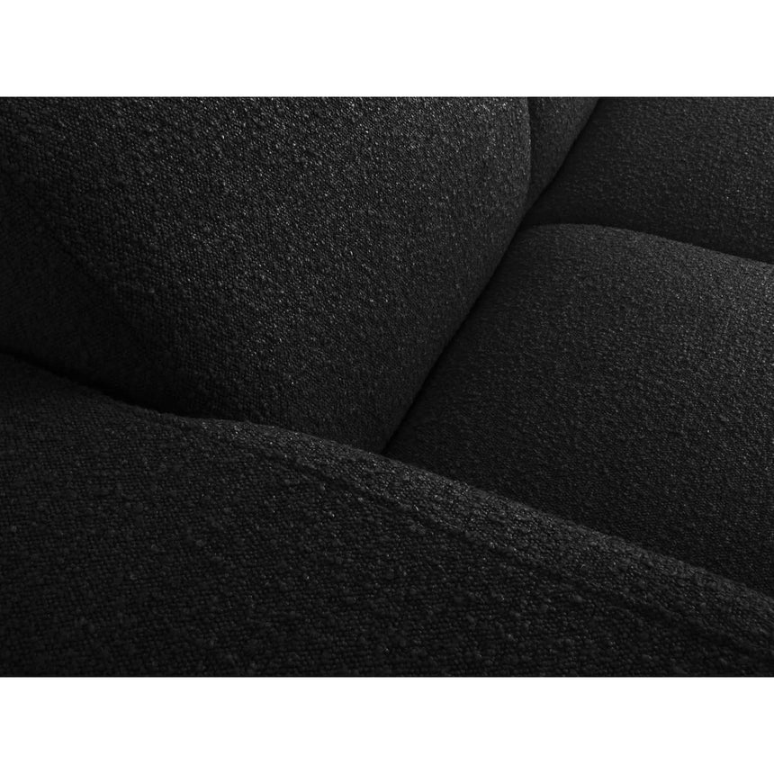 Molino 5-Sitzer Ecksofa symmetrisch, mit Bezug aus Boucle (Bal2082) in Schwarz, 252x252 cm – Bild 5