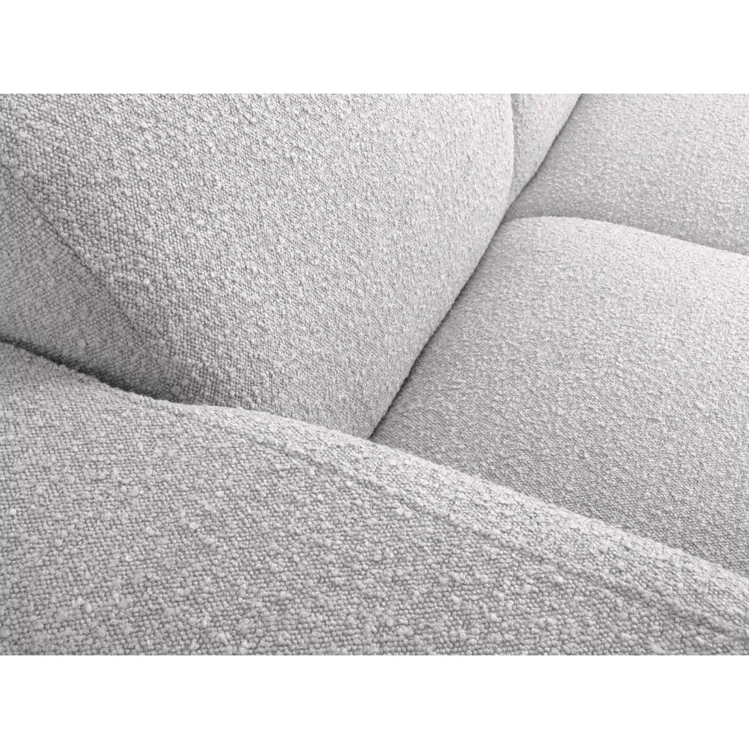 Molino 5-Sitzer Ecksofa symmetrisch, mit Bezug aus Boucle (Bal2085) in Hellgrau, 252x252 cm – Bild 5