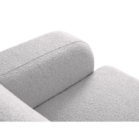 Molino 5-Sitzer Ecksofa symmetrisch, mit Bezug aus Boucle (Bal2085) in Hellgrau, 252x252 cm – Bild 6