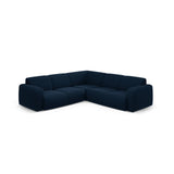 Molino 5-Sitzer Ecksofa symmetrisch, mit Bezug aus Boucle (Bal2088) in Dunkelblau, 252x252 cm – Bild 1