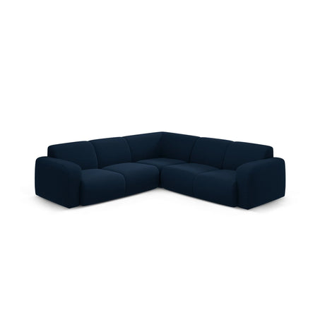 Molino 5-Sitzer Ecksofa symmetrisch, mit Bezug aus Boucle (Bal2088) in Dunkelblau, 252x252 cm – Bild 1