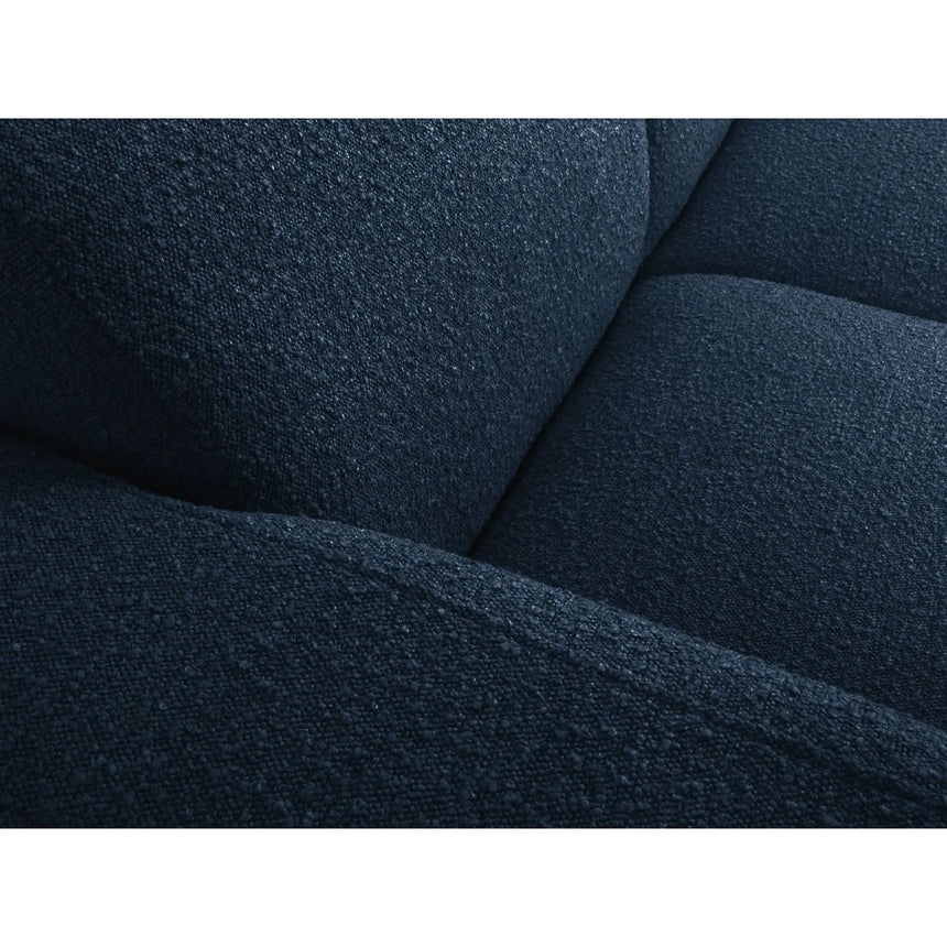 Molino 5-Sitzer Ecksofa symmetrisch, mit Bezug aus Boucle (Bal2088) in Dunkelblau, 252x252 cm – Bild 5