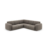 Molino 5-Sitzer Ecksofa symmetrisch, mit Bezug aus Chenille (Haga16) in Grau, 252x252 cm – Bild 1