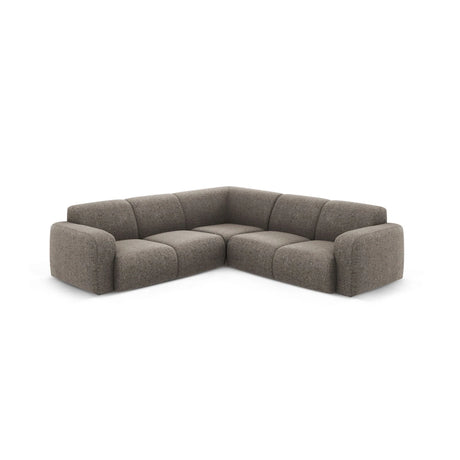 Molino 5-Sitzer Ecksofa symmetrisch, mit Bezug aus Chenille (Haga16) in Grau, 252x252 cm – Bild 1