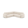 Molino 5-Sitzer Ecksofa symmetrisch, mit Bezug aus Chenille (Haga23) in Leichtes Beige, 252x252 cm – Bild 1