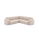 Molino 5-Sitzer Ecksofa symmetrisch, mit Bezug aus Chenille (Haga30) in Beige, 252x252 cm – Bild 1